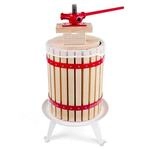 Obstpresse, Weinpresse, Apfelpresse - Korb aus Holz 18 l