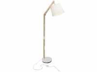 BRILLIANT Lampe Carlyn Standleuchte 1flg holz hell/weiß 1x A60, E27, 60W, geeignet