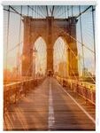 Lichtblick Rollo Klemmfix, ohne Bohren, blickdicht, Brooklyn Bridge - Orange