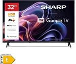 Sharp 32HF2265E 32 Zoll HD Ready LED Fernseher Google TV Bluetooth Chromecast Triple