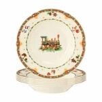 Seltmann Weiden Suppenteller Marieluise Weihnachtsnostalgie &oslash; 23 cm 6er Set