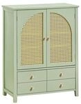 SoBuy Schuhschrank mit 3 Schubladen Gr&uuml;n 70x34x90cm Modern