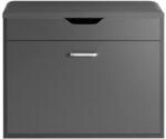 SoBuy Schuhbank mit 1 Klappe Hellgrau 60x30x50cm Funktional