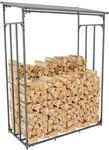 CLP Kaminholzunterstand Ruston Aluminium I Kaminholzregal Anthrazit I Holzlager Aus