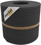 zaun zu&reg; Sichtschutzstreifen Rille Gelocht 30 Prozent PP Streifen Anthrazit 26m