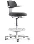 hjh OFFICE Arbeitsstuhl TOP WORK 40 W Stoff mit Armlehnen