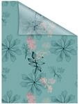 Lichtblick Fensterfolie selbstklebend, Sichtschutz, Aqua Floral - Blau
