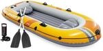 INTEX 66313NP Schlauchboot Challenger 3 Set mit Paddel und Pumpe Paddelboot Boot