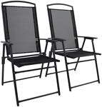 VCM 2er Set Gartenstuhl Stuhl-Ma&szlig;e ca. H. 105 x B. 61 x T. 56 cm Hochlehner 
