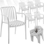 tectake&reg; Gartenst&uuml;hle, wetterfest und UV-best&auml;ndig, rutschfeste Gummischoner, 54,5