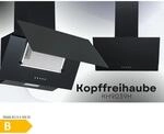 PKM Kopffreihaube KH9039H Glas moderne Dunstabzugshaube schwarz 60cm