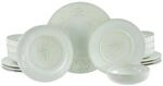 CreaTable Teller Set 24556 Serie Unico Toscania 16-tlg Geschirrset 4 Personen