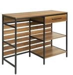 SoBuy K&uuml;cheninsel mit 1 Schublade Dunkelbraun 120x45x90cm Industriell