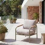 Aluminium-Gartensessel MCW-O11, Outdoor Stuhl Gartenstuhl, Olefin Stoff/Textil (205
