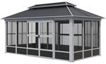 Sojag Pavillon Olan 1017 Grau -Schwarz 310x529,5x291cm