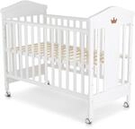 Cangaroo Babybett Wing 120 x 60 cm Gitterbett Buchenholz R&auml;der 3...