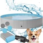 tectake&reg; Hundepool, verschiedene Gr&ouml;&szlig;en, rei&szlig;festes PVC-Gewebe, verst&auml;rkte
