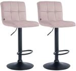 CLP Barhocker 2er Set h&ouml;henverstellbar mit Lehne Peru, Barst&uuml;hle gepolstert