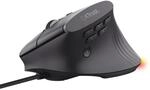 Trust GXT 145 Rexxa Ergonomische Gaming-Maus mit Beleuchtung, Schwarz