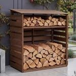 Brennholzlager MCW-Q16, Kamin-/Feuerholzregal Holzlager Holzunterstand, Ablage...
