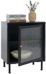 Nachttisch MCW-O87, Beistelltisch Nachtschrank Schrank, Industrial Stauf&auml;cher...