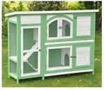 Nanook Kleintierstall Jumbo gr&uuml;n-weiss 145 x 108 x 48 cm