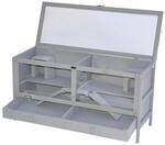 Nanook Kleintierk&auml;fig Hamsterk&auml;fig Grau 92 x 34 x 48 cm