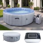 Whirlpool MCW-N97, 4 Personen, In-/Outdoor heizbar aufblasbar Pumpe PVC...