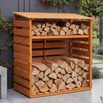 Brennholzlager MCW-Q16, Kamin-/Feuerholzregal Holzlager Holzunterstand, Ablage...