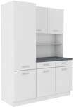 Buffet K&uuml;che Mario 150 cm K&uuml;chenzeile K&uuml;chenblock Einbauk&uuml;che Weiss