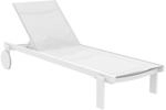 CLP Sonnenliege wetterfest mit Rollen Casablanca, Gartenliege stapelbar,...
