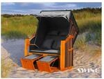 Swing&Harmonie LED - Strandkorb XXL - 118cm inkl. Abdeckcover Volllieger Ostsee