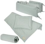 Organic Geschenkset 'Lil Planet' frosty green, Bio-Bettw&auml;sche, Bettlaken &...