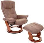 MCA Relaxsessel Halifax, Fernsehsessel Hocker, Stoff/Textil 130kg belastbar ~