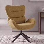 Loungestuhl MCW-Q53, Sessel Loungesessel Esszimmerstuhl, drehbar Metall Chenille