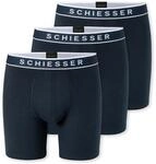 Schiesser Herren Langer Boxer 955 Multi 3er Pack
