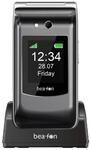 Beafon SL646 LTE, Anthrazit/Silber Handy (Seniorenhandy, Klapp)