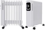 TroniTechnik&reg; &Ouml;lradiator Elektroheizung TT-OR 211 in Wei&szlig; mit 11 Rippen und 2500