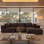 Sofa-Garnitur MCW-P20, 3-Sitzer Couch Loungesofa, Stoff/Textil Cord (370 g/m&sup2;)