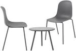 CLP 2er Sitzgruppe Mindin I Garten-Set 2x Stuhl stapelbar und 1x Tisch I...