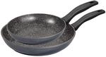 Stoneline Pfannenset 2 teilig, 20/26 cm, Antihaft beschichtete Pfanne mit echten