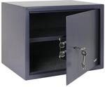 HMF 49203-11 Safe Tresor mit Schl&uuml;ssel, M&ouml;beltresor 38 x 30 x 30 cm Anthrazit