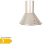 Lumio Primo Retro-Dunstabzugshaube 60cm 352 m&sup3;/h LED-Leuchten Champagner
