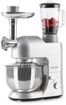 Lucia K&uuml;chenmaschine 3-in-1 1800 W / 2,7 PS 5 Ltr Edelstahl BPA-frei Grau