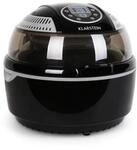 VitAir Hei&szlig;luftfritteuse schwarz 1400W Grillen Backen 10 Liter Schwarz