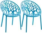 CLP Gartenst&uuml;hle 2er Set stapelbar wetterfest Hope, Gartensessel mit Lehnen