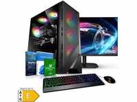 PC Set Gaming mit 23.8 Zoll TFT Apollo AMD Ryzen 5 5500, 16GB DDR4, NVIDIA RTX 4060 8