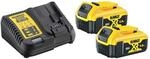 DeWalt DCB115P2 Starter-Kit Schnellladeger&auml;t + 2x Akku 5,0 Ah