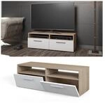 Vicco Lowboard Diego Fernsehschrank Sideboard TV Fernsehtisch Sonoma Wei&szlig;