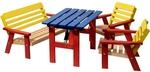 dobar Mehrfarbige Kindersitzgarnitur mit Tisch